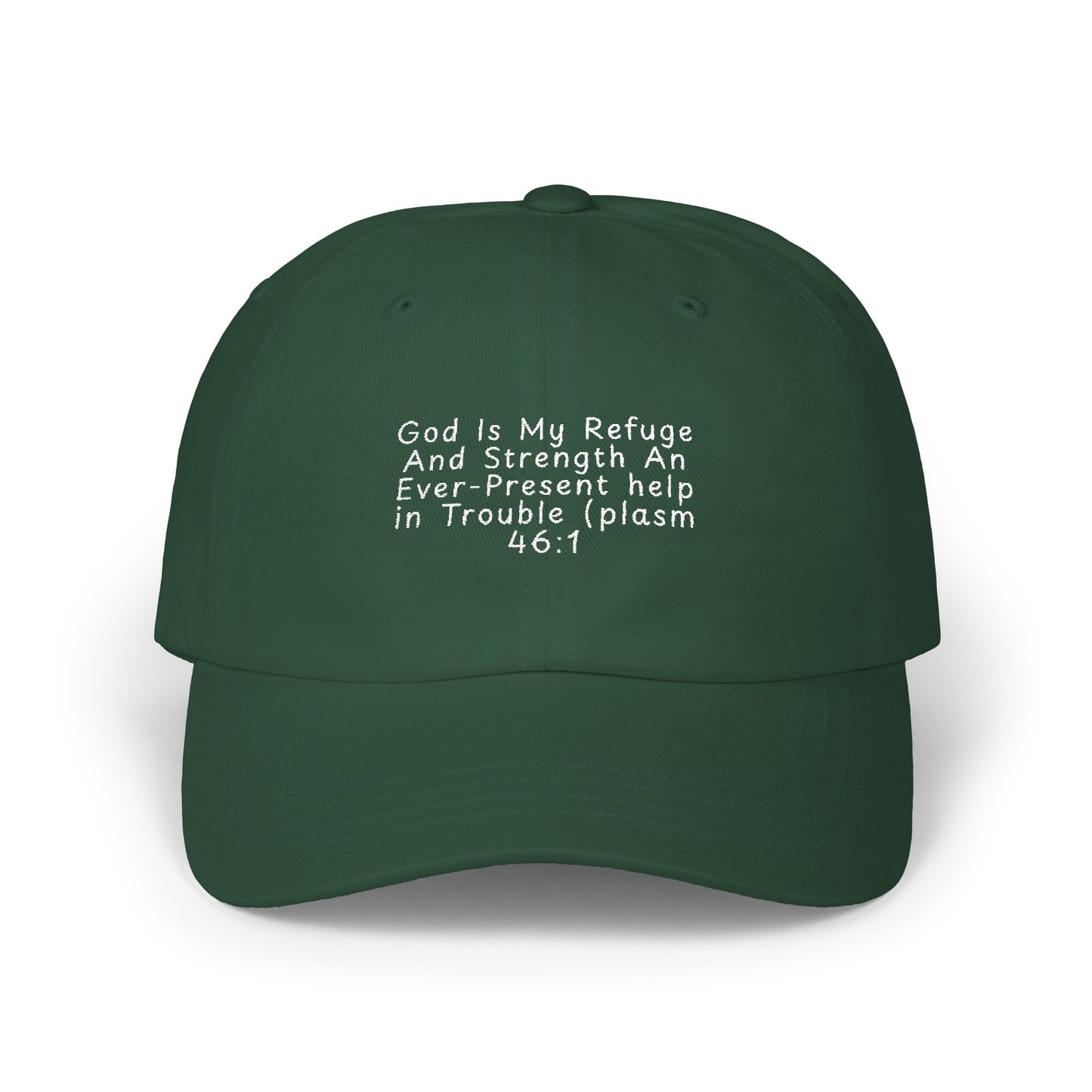 Classic Dad Cap — Minimal White Embroidered Baseball Hat