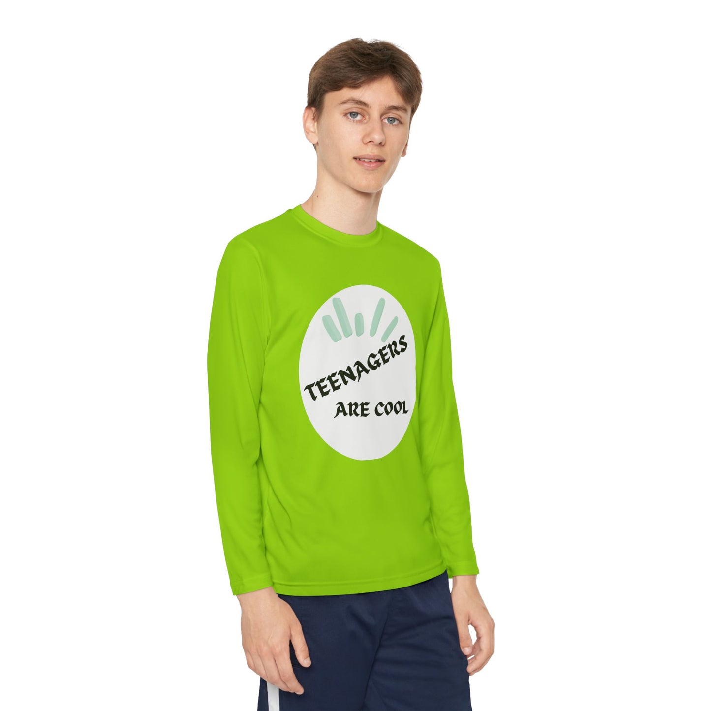 Youth Long Sleeve Tee - "Teenagers Are Cool" Graphic