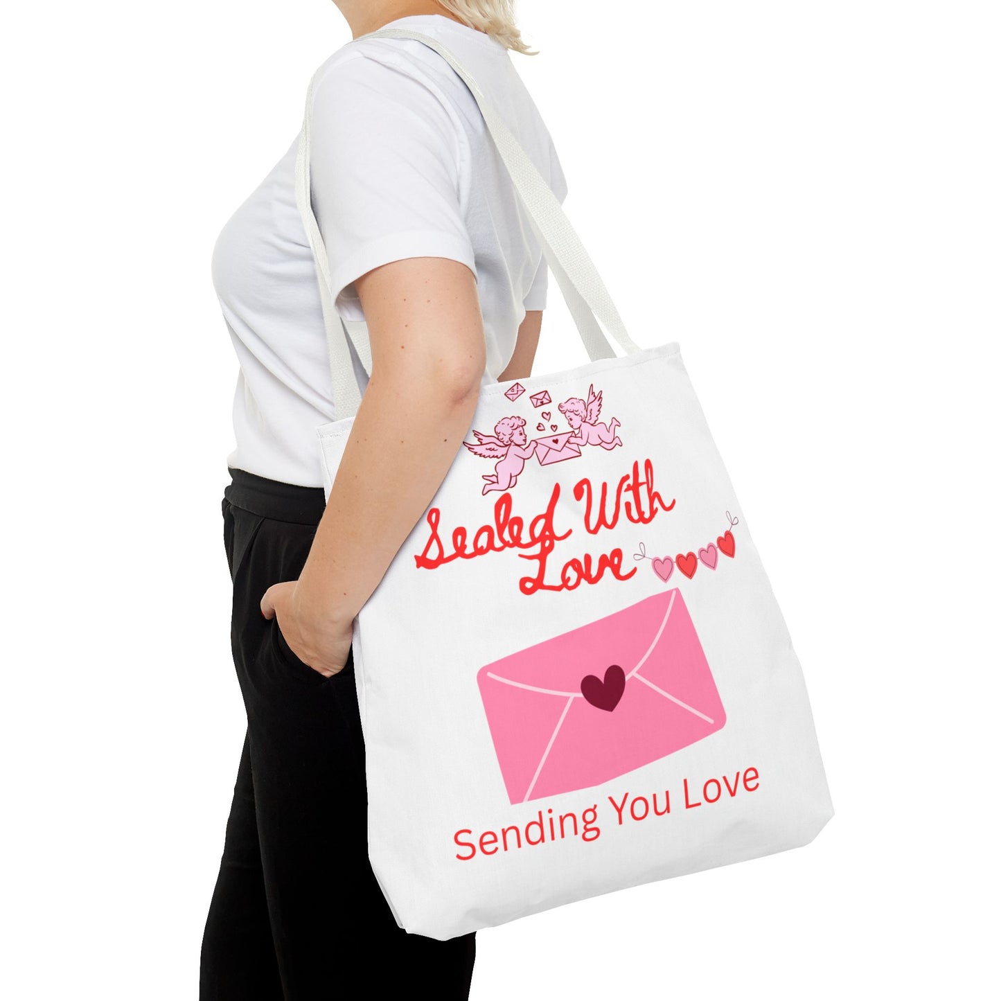 Sealed With Love Tote Bag — 'Sending You Love' Valentine Gift Tote