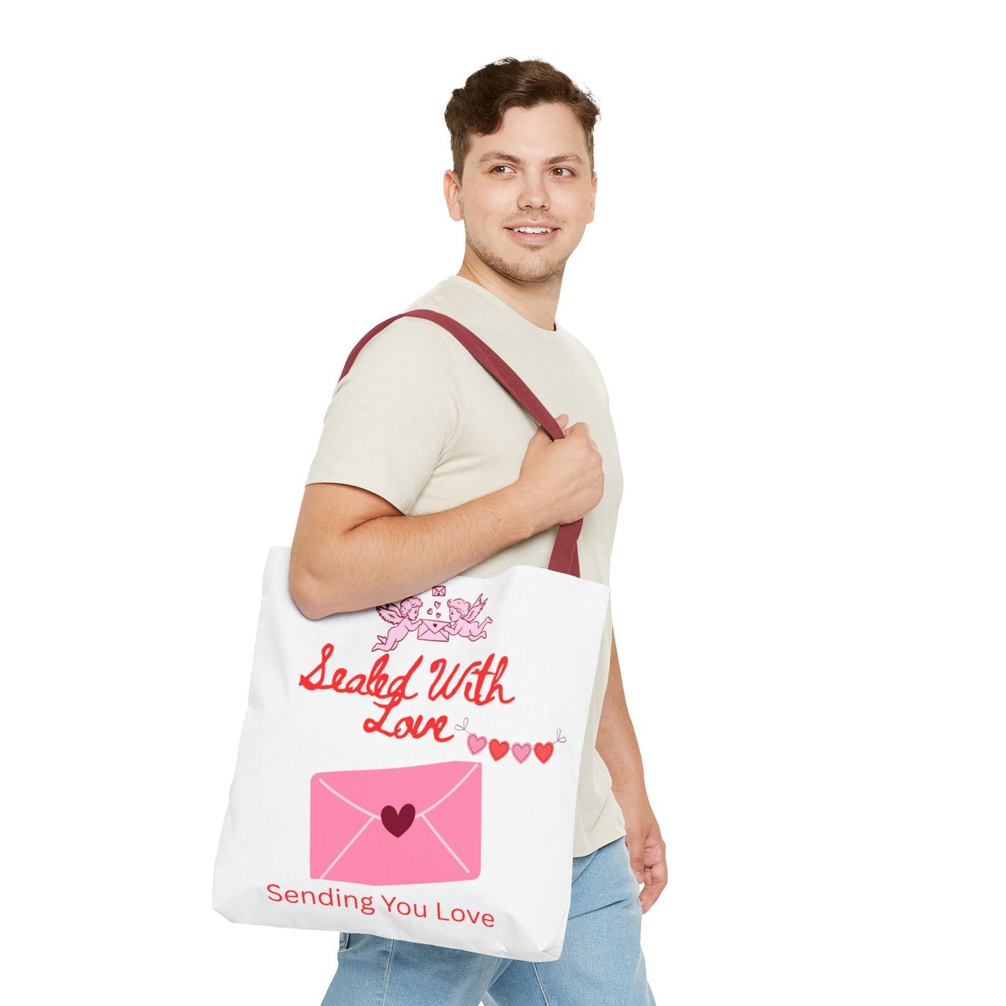 Sealed With Love Tote Bag — 'Sending You Love' Valentine Gift Tote