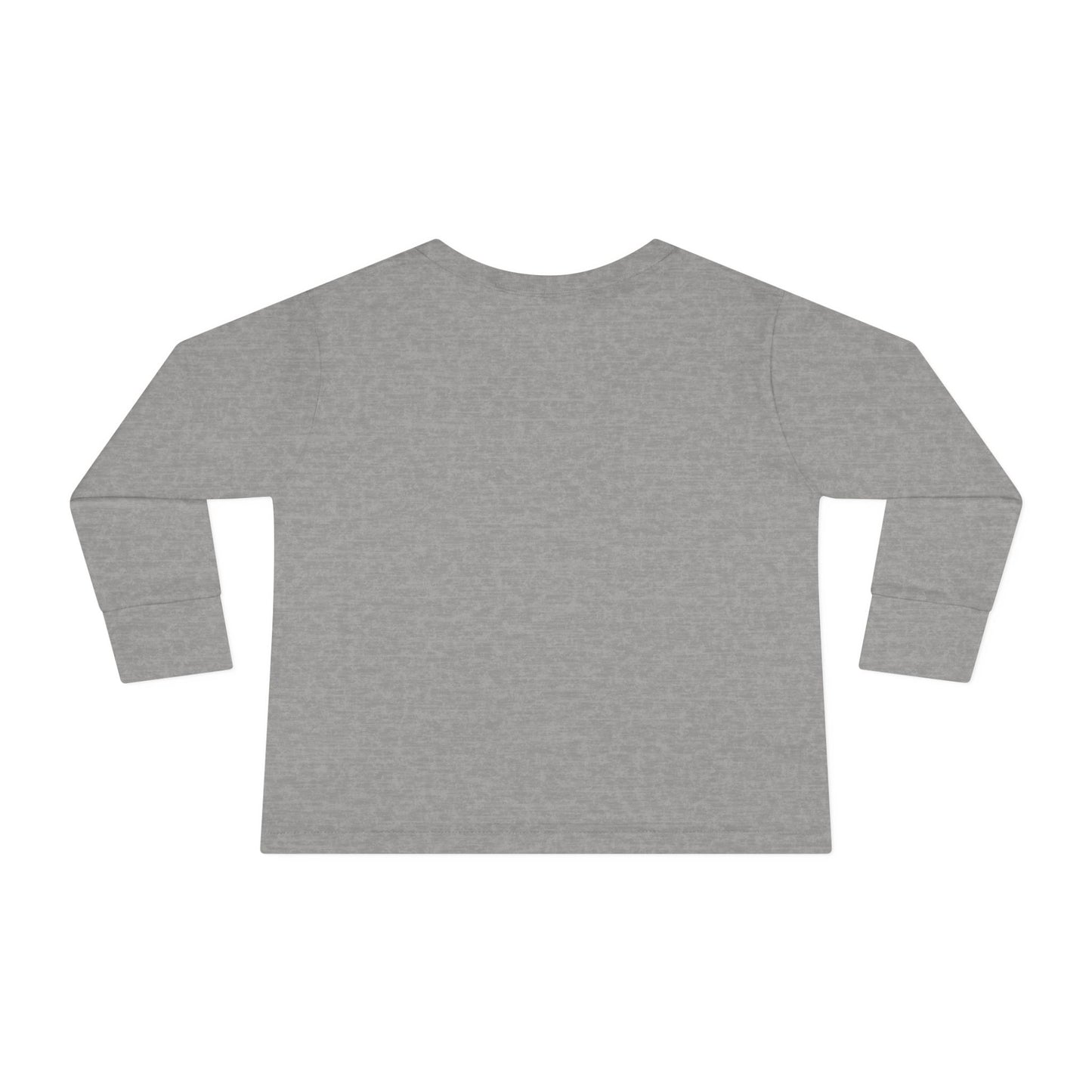 Toddler Long Sleeve Tee — Cute Toy Bear & Blocks Print