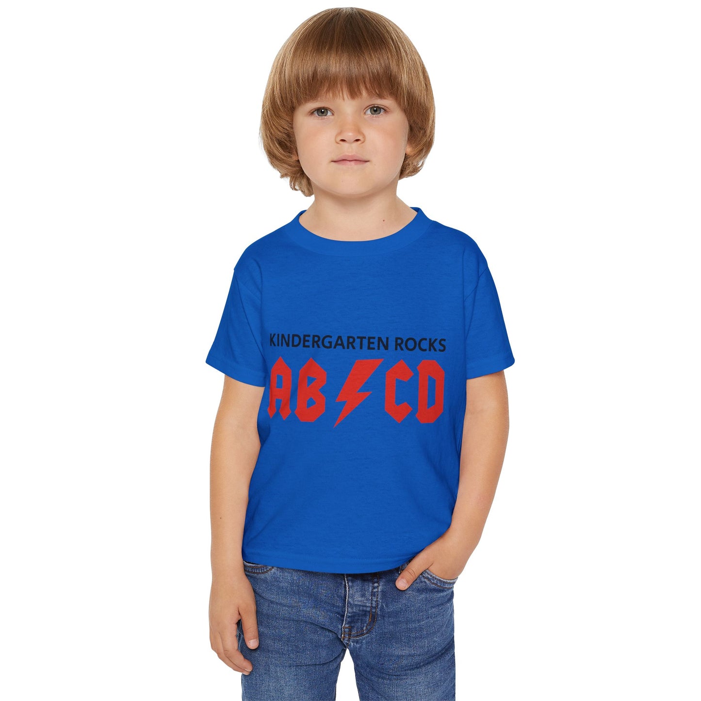 Kindergarten Rocks Toddler T-Shirt — AB/CD Lightning Graphic