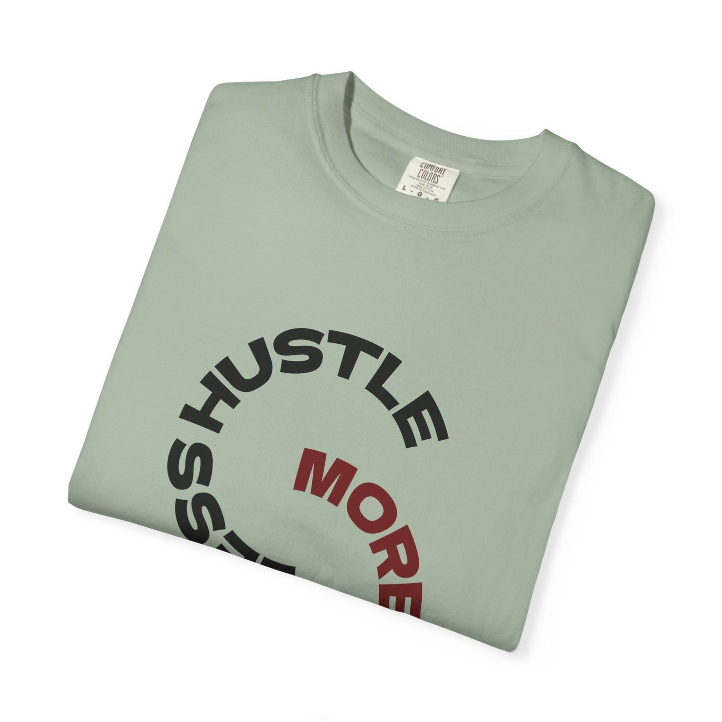 Coffee Hustle T-Shirt — “More Coffee, Less Hustle” Graphic Tee (Take a Sip)