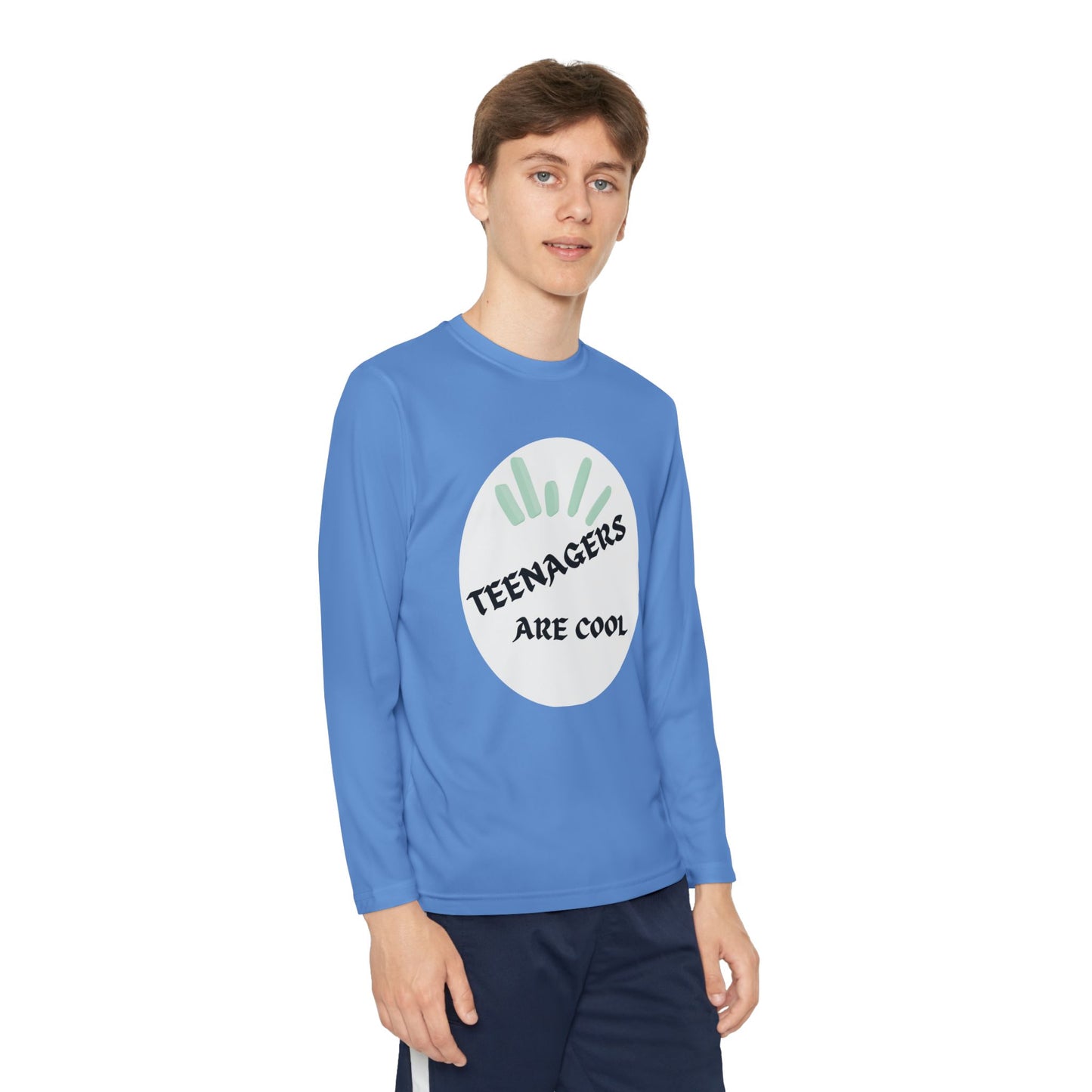 Youth Long Sleeve Tee - "Teenagers Are Cool" Graphic
