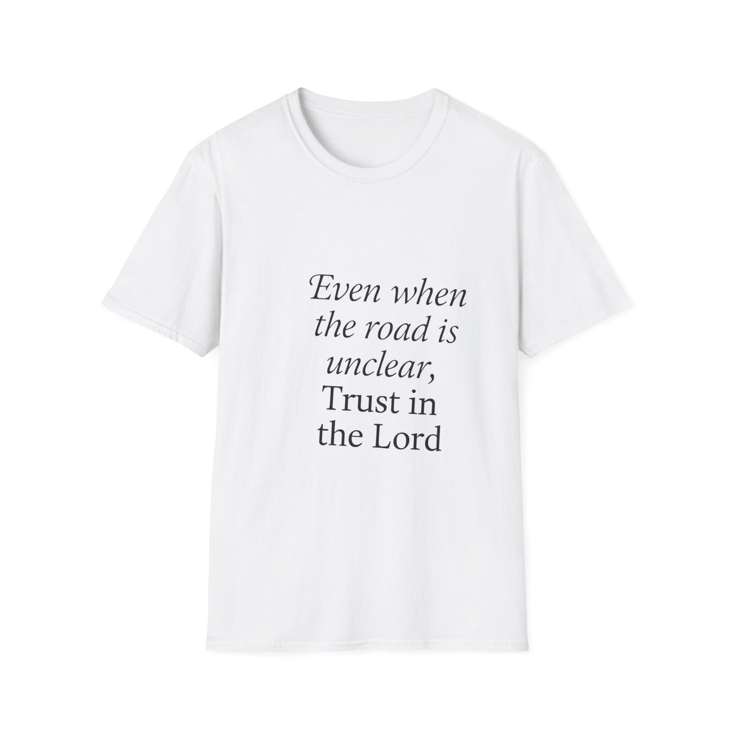 + 1 Uplifting Inspirational Trust in the Lord Unisex T-Shirt, Faith Tee for Daily Wear, Gift for Religious Occasions, Uplifting Christian Shirt, Perfect