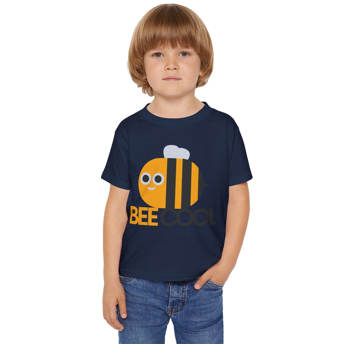 Bee Cool Toddler T-Shirt — Cute Bumblebee Graphic Kids Tee