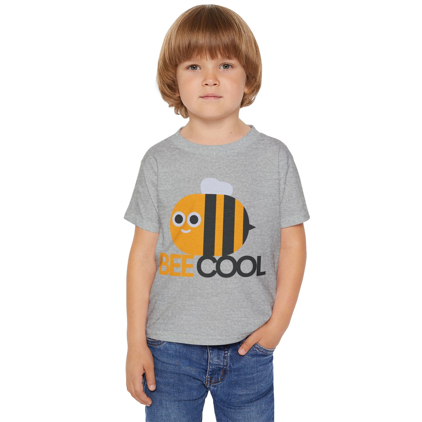 Bee Cool Toddler T-Shirt — Cute Bumblebee Graphic Kids Tee