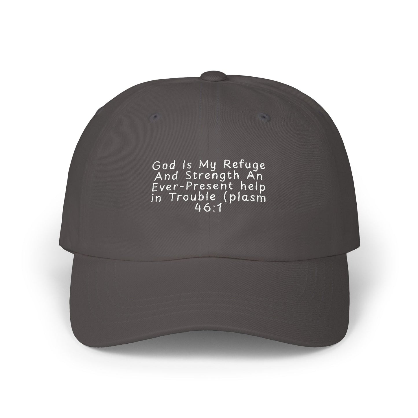 Classic Dad Cap — Minimal White Embroidered Baseball Hat