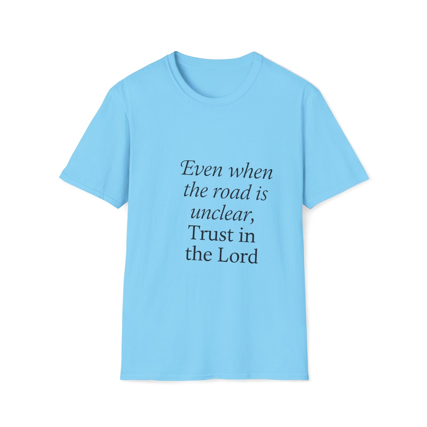 + 1 Uplifting Inspirational Trust in the Lord Unisex T-Shirt, Faith Tee for Daily Wear, Gift for Religious Occasions, Uplifting Christian Shirt, Perfect
