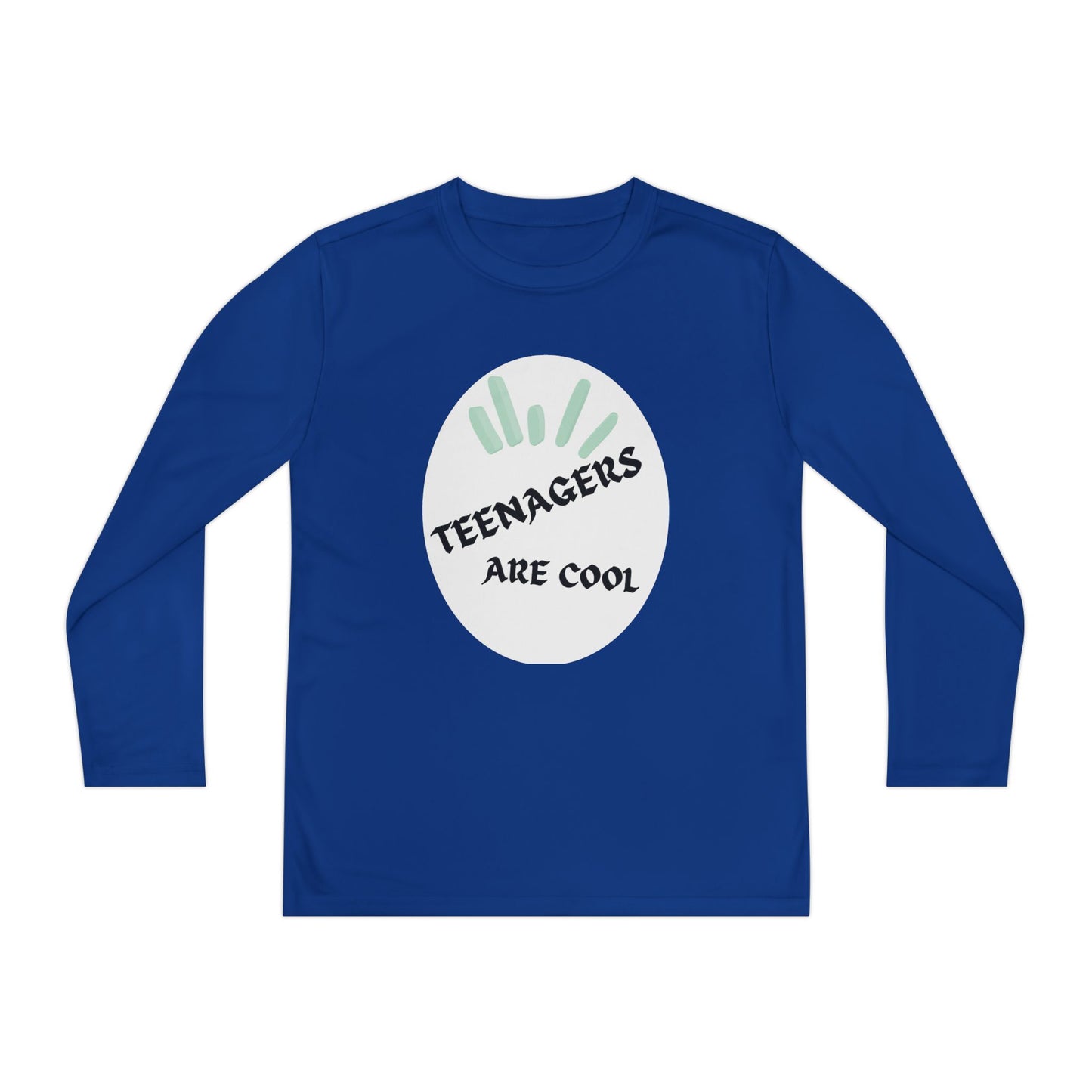Youth Long Sleeve Tee - "Teenagers Are Cool" Graphic