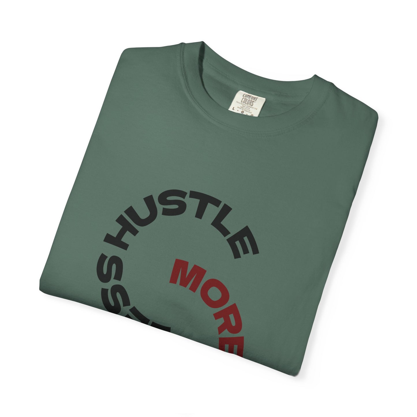 Coffee Hustle T-Shirt — “More Coffee, Less Hustle” Graphic Tee (Take a Sip)