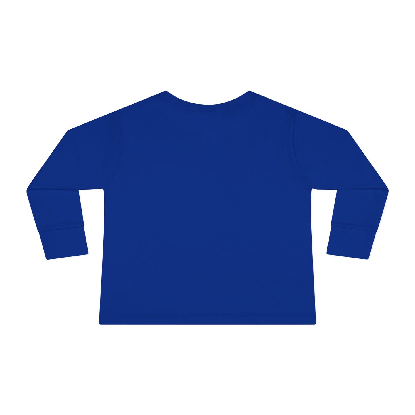 Toddler Long Sleeve Tee — Cute Toy Bear & Blocks Print
