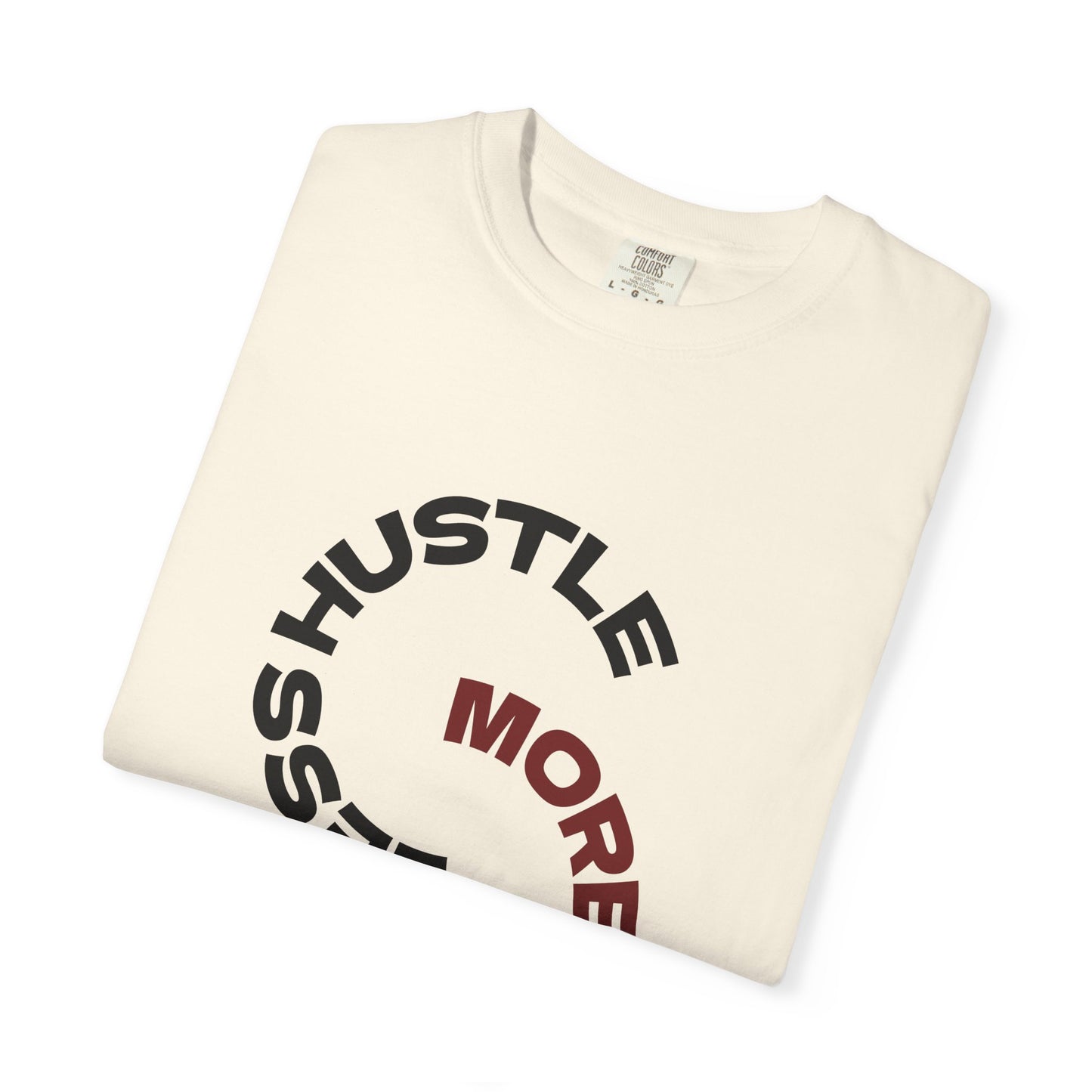 Coffee Hustle T-Shirt — “More Coffee, Less Hustle” Graphic Tee (Take a Sip)