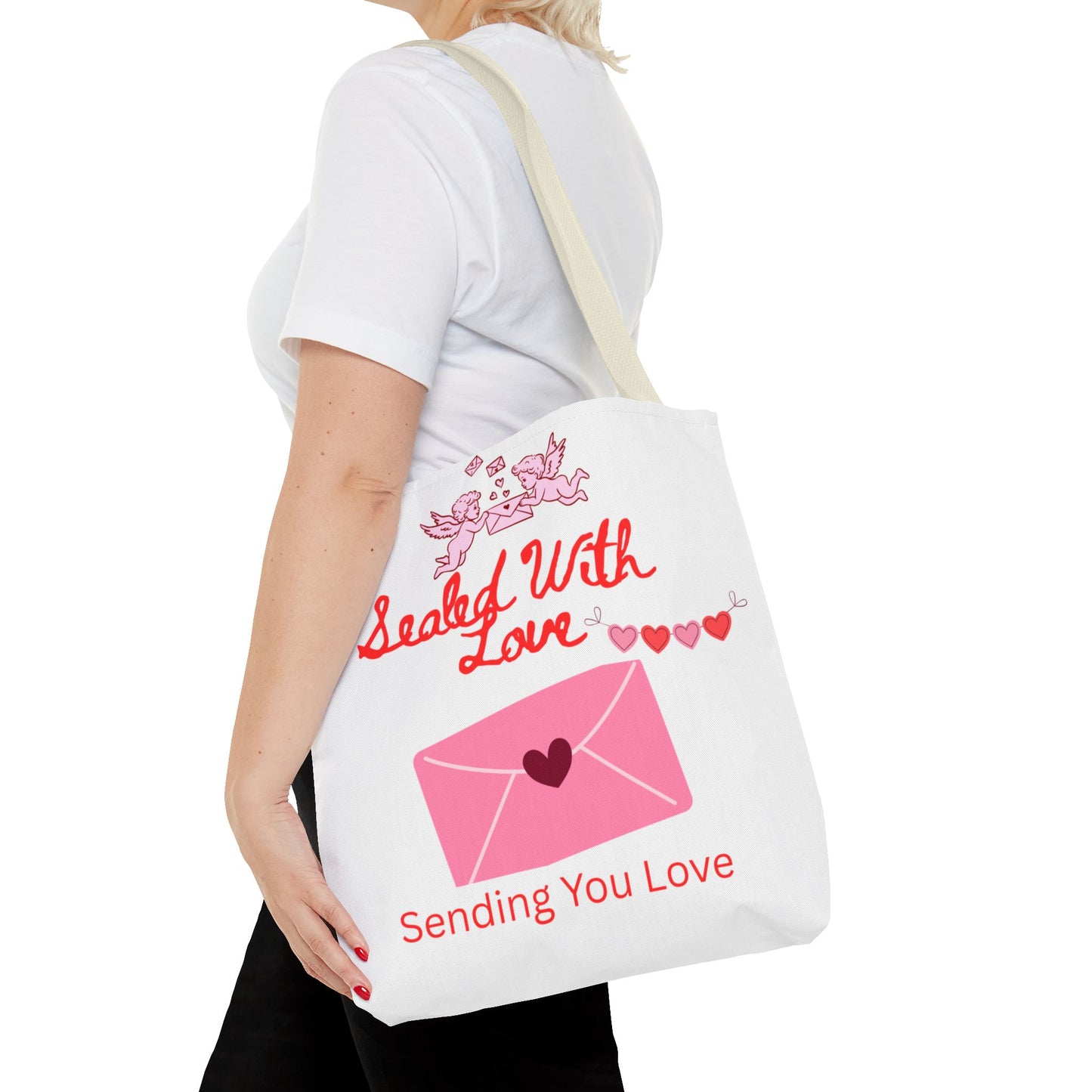 Sealed With Love Tote Bag — 'Sending You Love' Valentine Gift Tote