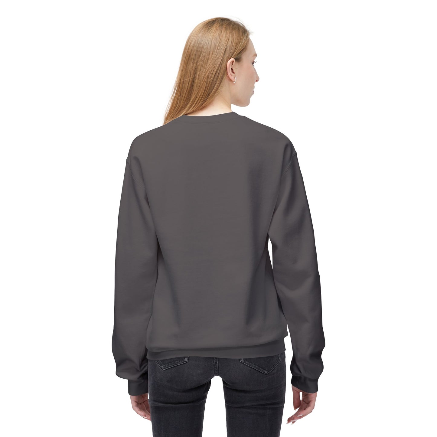 Faith- Crewneck Sweatshirt — “What You Focus On Grows, What You Track Improves” Motivational Crewneck