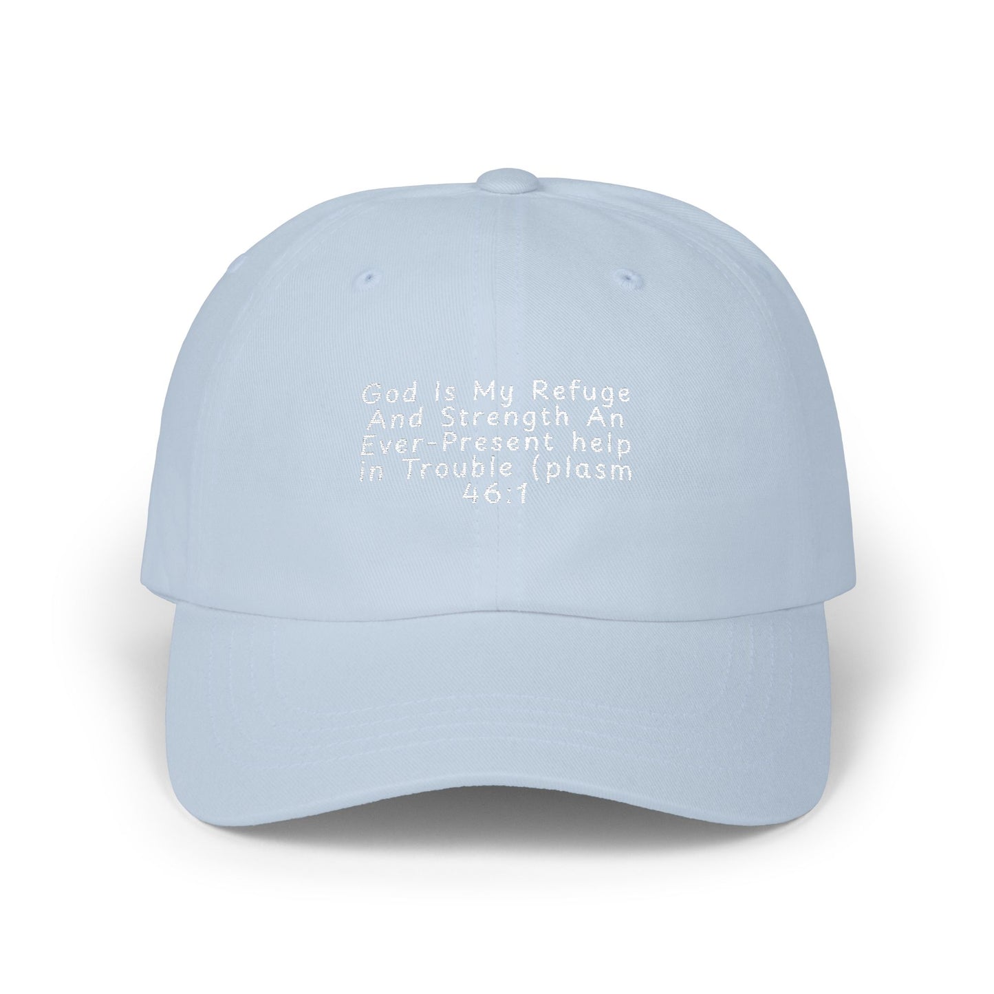 Classic Dad Cap — Minimal White Embroidered Baseball Hat