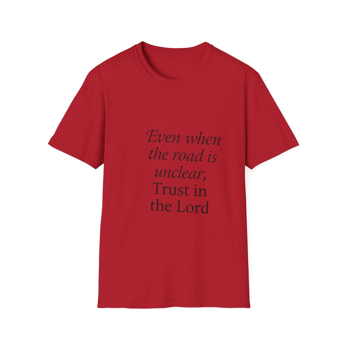 + 1 Uplifting Inspirational Trust in the Lord Unisex T-Shirt, Faith Tee for Daily Wear, Gift for Religious Occasions, Uplifting Christian Shirt, Perfect