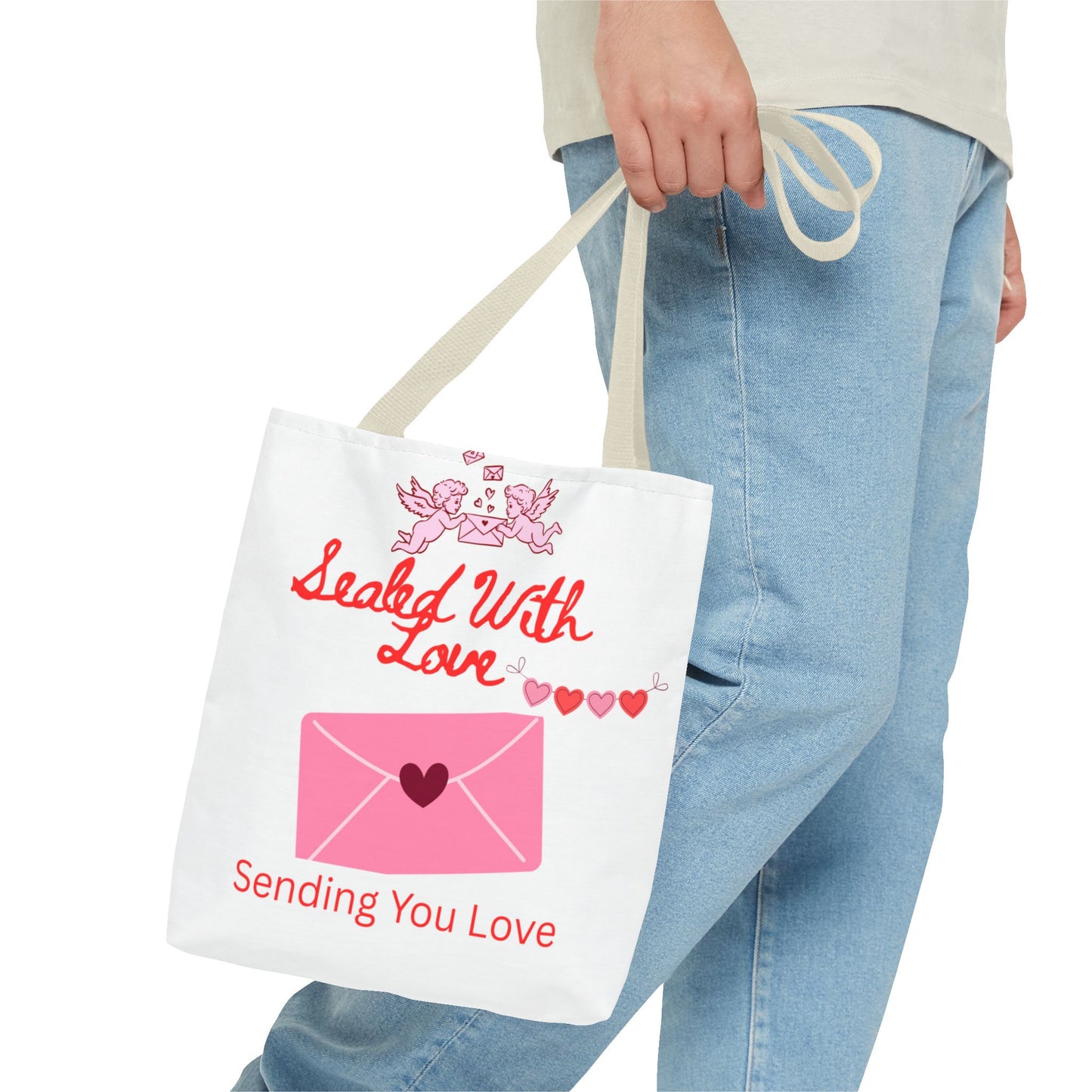 Sealed With Love Tote Bag — 'Sending You Love' Valentine Gift Tote