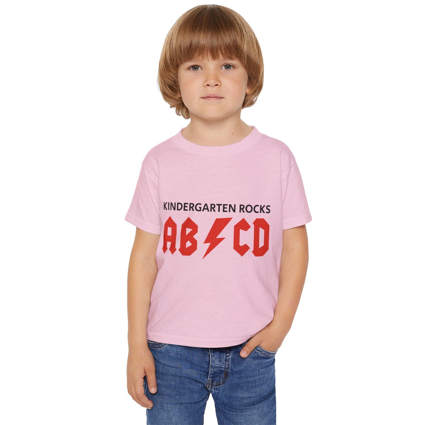 Kindergarten Rocks Toddler T-Shirt — AB/CD Lightning Graphic