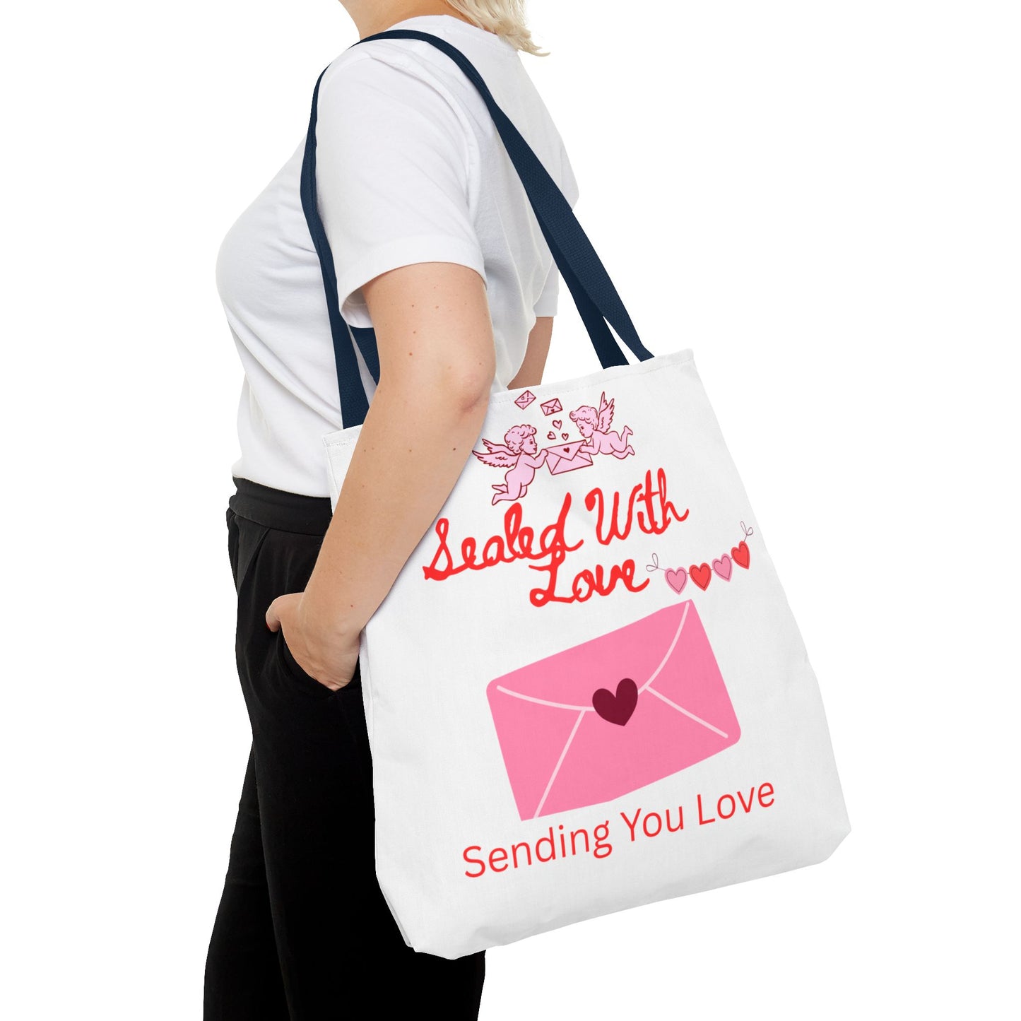 Sealed With Love Tote Bag — 'Sending You Love' Valentine Gift Tote