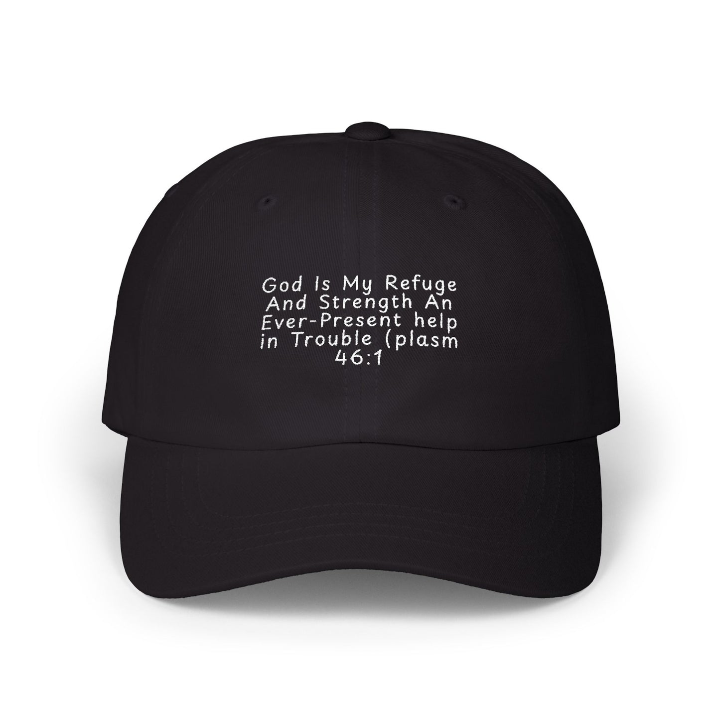 Classic Dad Cap — Minimal White Embroidered Baseball Hat