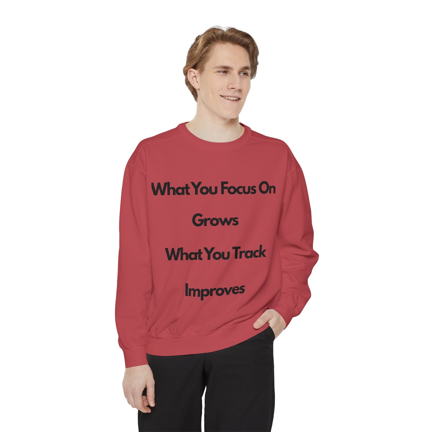 Stay Focus- Unisex Garment-Dyed Sweatshirt